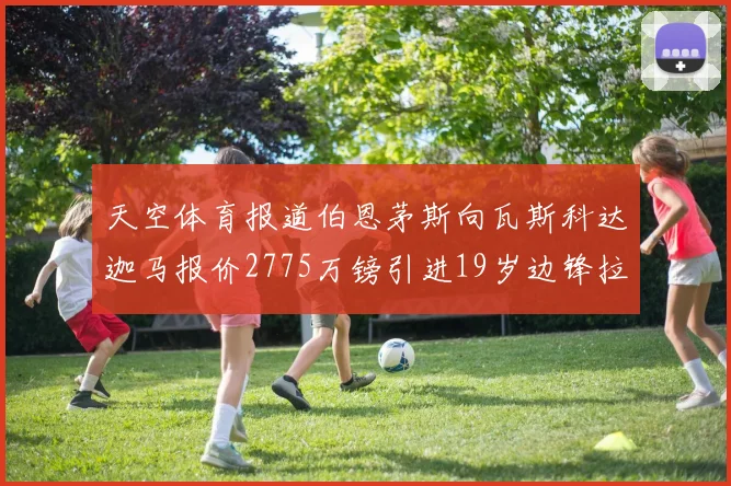 天空体育报道伯恩茅斯向瓦斯科达迦马报价2775万镑引进19岁边锋拉扬